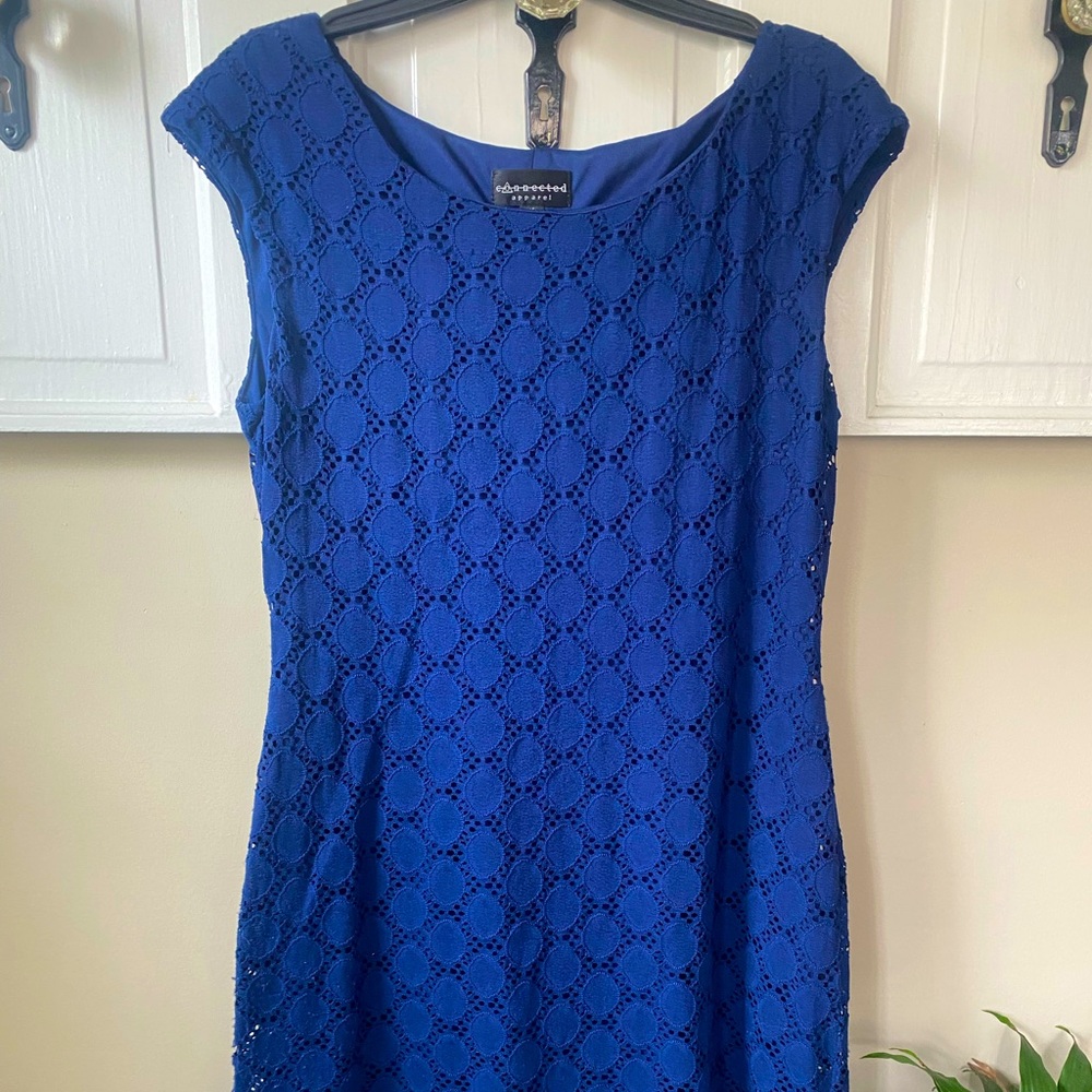 Blue Eyelet Dress